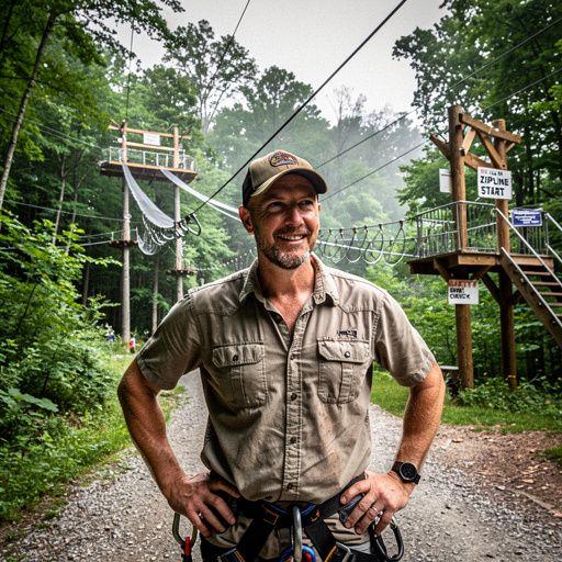 Приключение на зиплайне над тропическим лесом в США